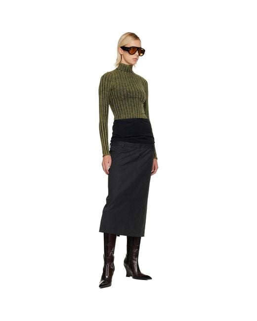 DIESEL Black O-Gave-1 Maxi Skirt