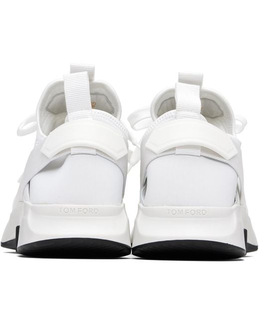 Tom Ford Black Neoprene Suede Jago Sneakers for men