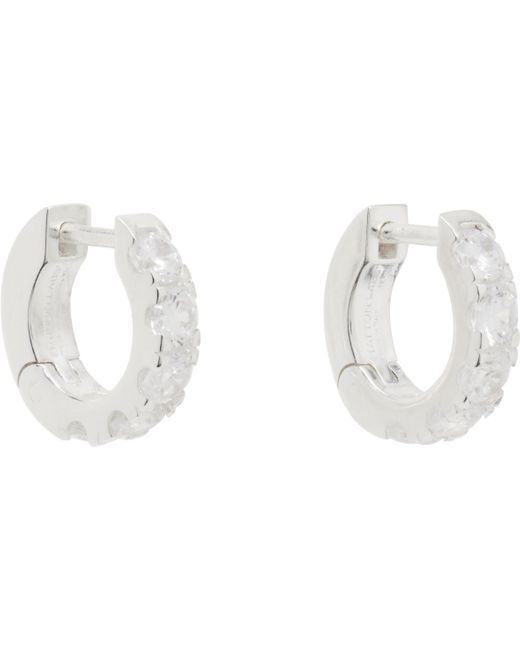 Boucles D'Oreilles À Anneau Argentées Hatton Labs pour homme en coloris Black