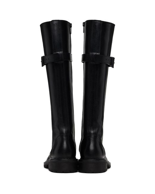 Ann Demeulemeester Black High Danny Tall Boots