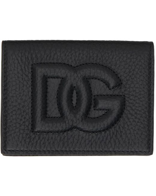 Dolce & Gabbana Dolce&gabbana Black 'dg' Logo Wallet for men