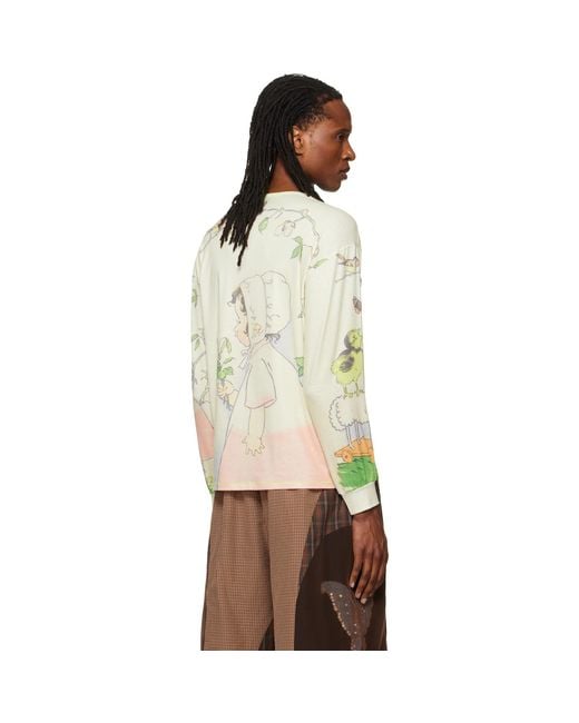 Chopova Lowena Green Woodland Oversized T-Shirt for men