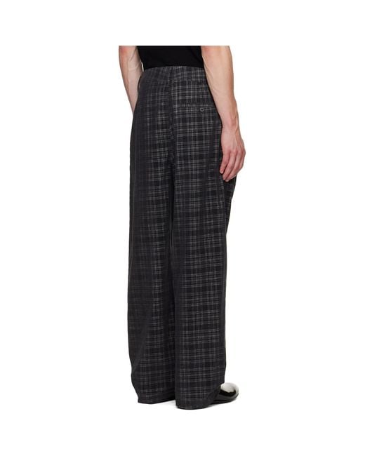 Vivienne Westwood Black Straight Drunken Trousers for men
