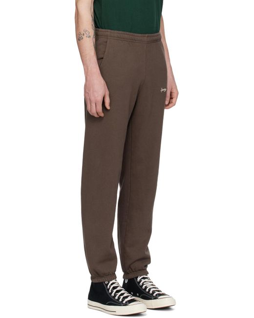 Sportyrich pantalon de survêtement syracuse brun Sporty & Rich pour homme en coloris Black