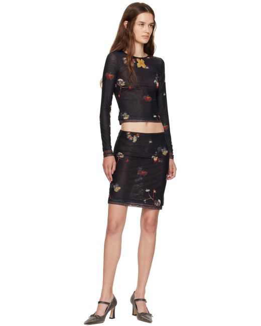 Eckhaus Latta Black Duet Top
