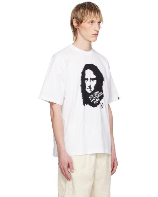 A Bathing Ape Black Art Print T-Shirt for men