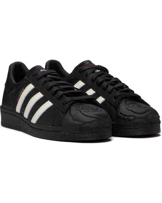 Willy Chavarria Black Adidas Originals Edition Chavarria Superstar Sneakers for men