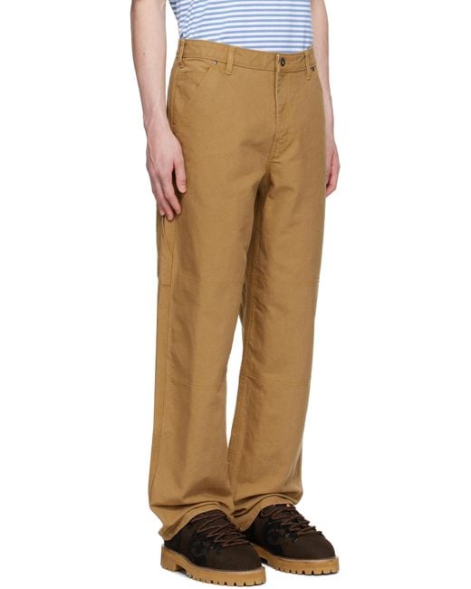 The North Face Natural Tan Cedar Canvas Work Trousers for men
