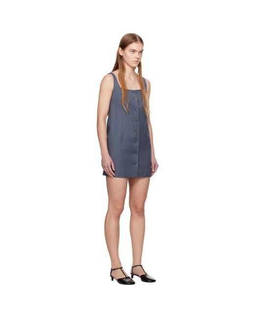 Loulou de Saison Black Gray Idon Minidress