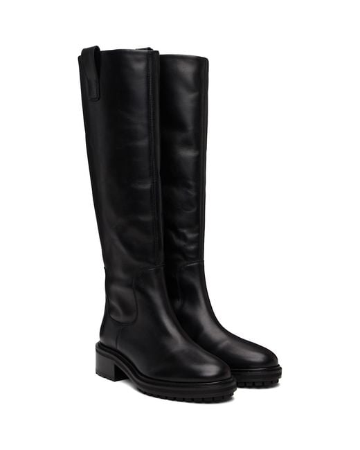 Aeyde Black Henry Knee-High Boots