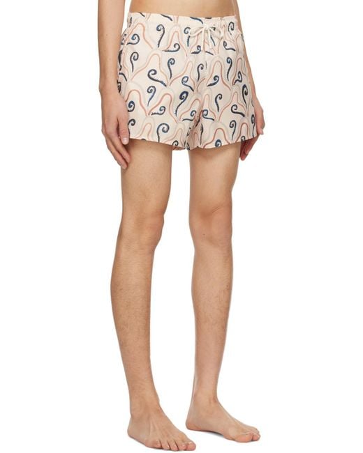 Commas Multicolor Printed Swim Shorts for men