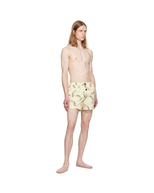 Jacquemus Natural La Croisière 'The Puntini' Swim Shorts for men