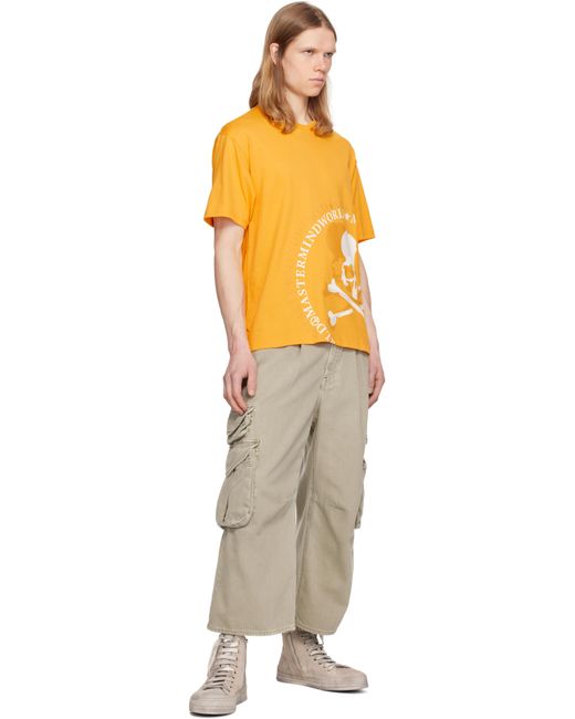 メンズ MASTERMIND WORLD イエロー Mw Flash Tシャツ Orange