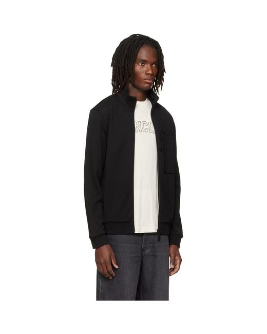 Moncler Black Zip Up Sweatshirt for men