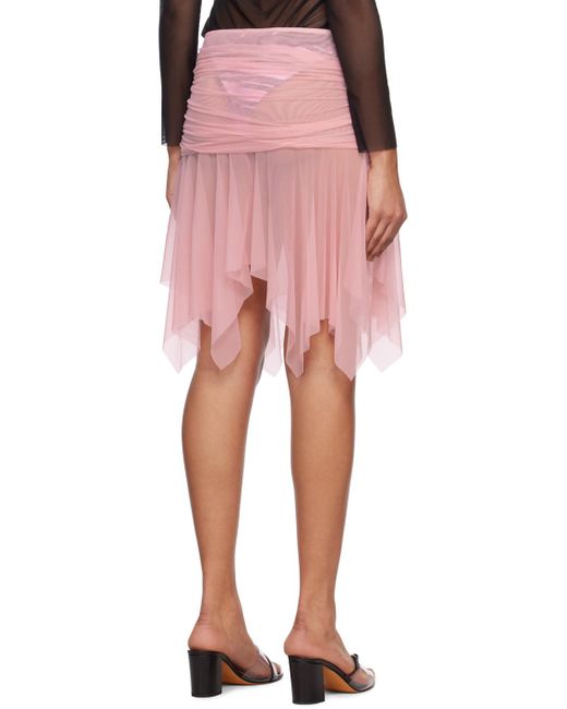 GIMAGUAS Pink Disco Midi Skirt