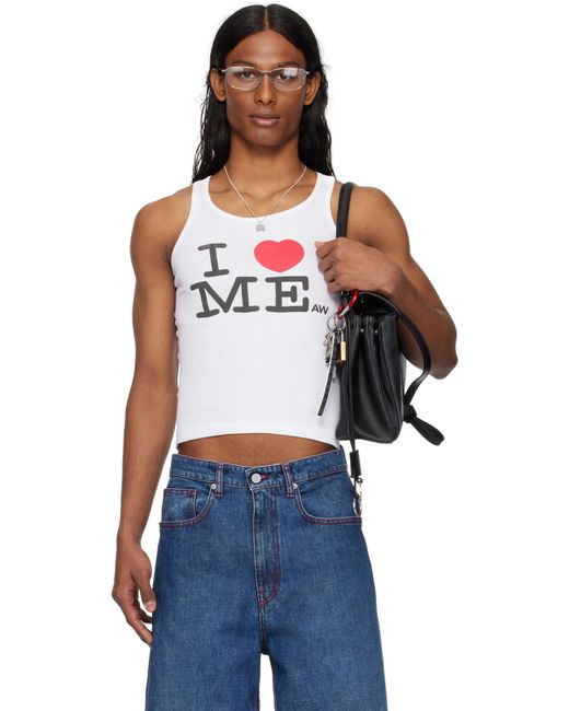Ashley Williams Blue 'I Heart Me' Tank Top for men