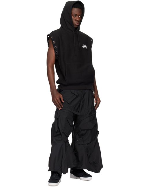 Pantalon cargo asymétrique noir - man Junya Watanabe pour homme en coloris Black