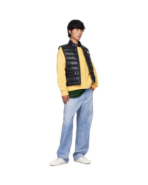 Moncler Blue Gui Down Vest for men