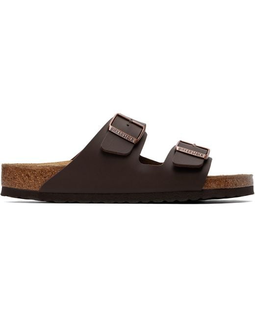 Birkenstock Brown Regular Arizona Sandals for men