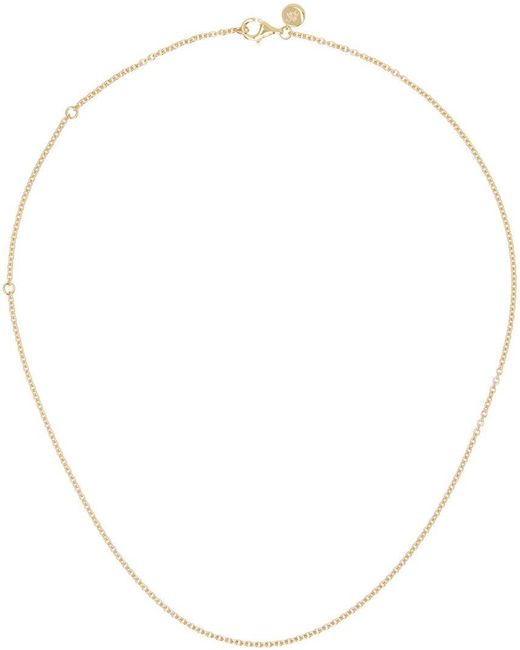 Tom Wood Multicolor Gold Rolo Chain Necklace for men