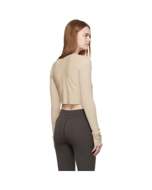 Rick Owens Black Temple Crop Wrap Top