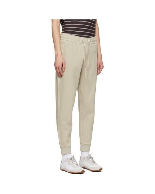 Boss Multicolor Stretch-Cotton Cuffed Hems Track Pants for men
