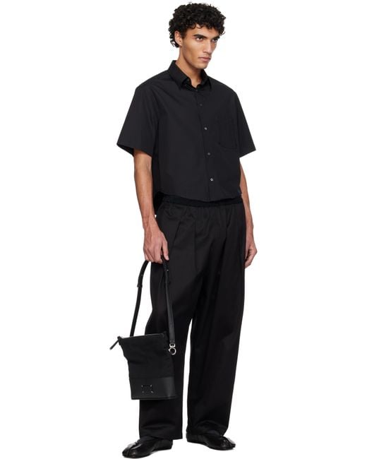 メンズ Maison Margiela ブラック スモール 5Ac バッグ Black