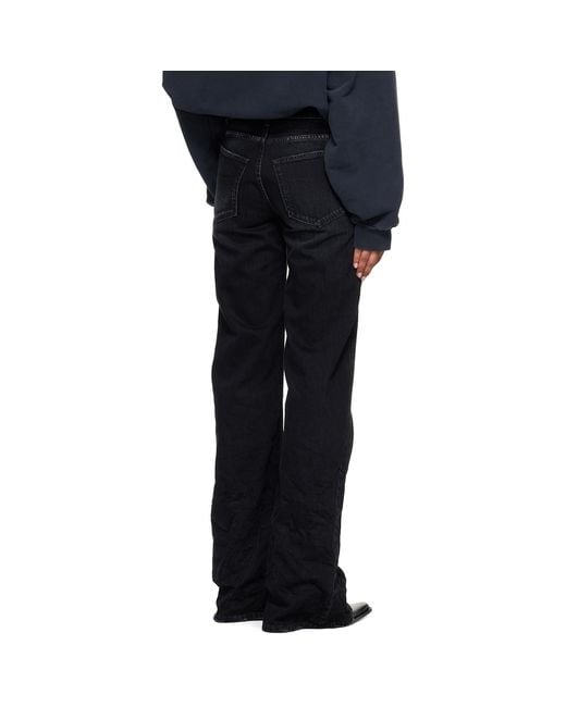 Balenciaga Blue Wide Leg Jeans