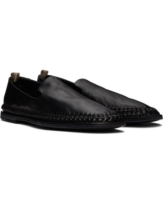 Officine Creative Black Miles 002 Loafers for men