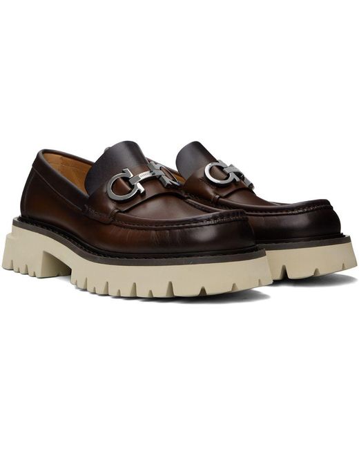 ferragamo chunky loafers