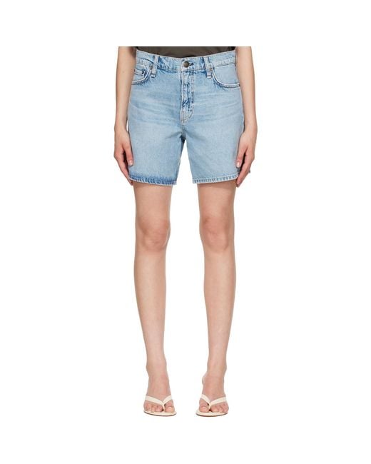 Rag & Bone Blue Kaia Denim Shorts