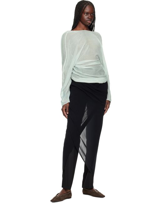 Christopher Esber Black Latticed Lace Shrug Top