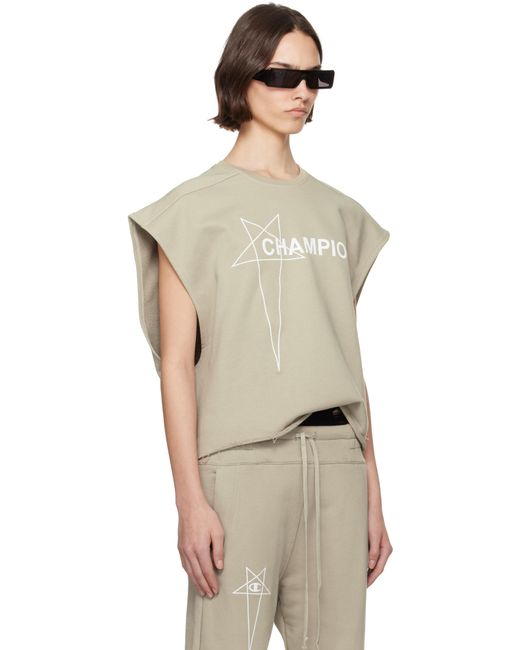 Rick Owens オフホワイト Championエディション Micro Tatlin タンクトップ Multicolor