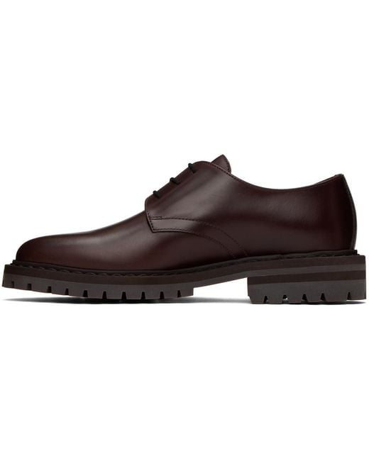 Common Projects Black Brown Leather Derbys for men