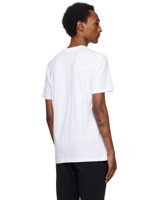 Moschino White Teddy Patch T-shirt for men