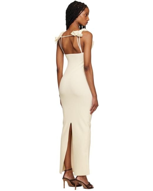 jacquemus la robe maille alca maxi dress Jacquemus La Robe Maille Alca Dress Red Size FR32 / AU 4