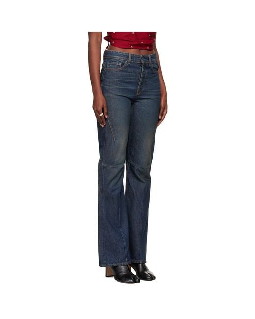 Our Legacy Blue Moto Cut Jeans