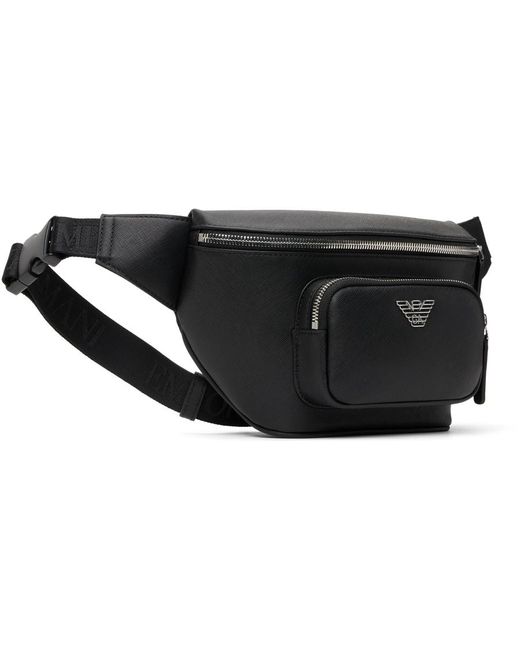 Regenerated-leather belt bag with eagle pate