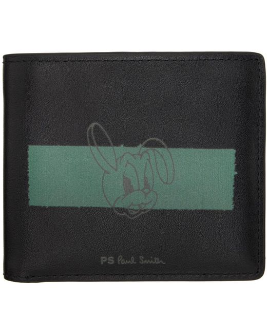 PS by Paul Smith Green Black Bifold Wallet for men