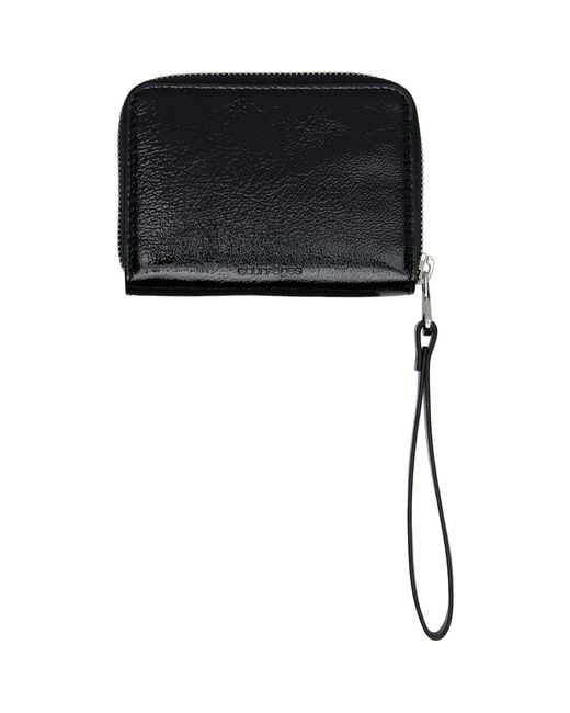Courreges Black Naplack Zipped Compact Wallet
