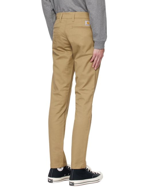 Carhartt Multicolor Tan Sid Trousers for men