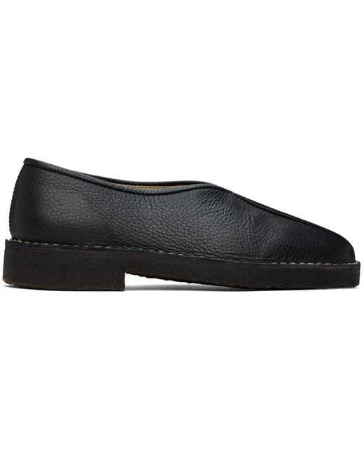 Lemaire Black Piped Slippers for men
