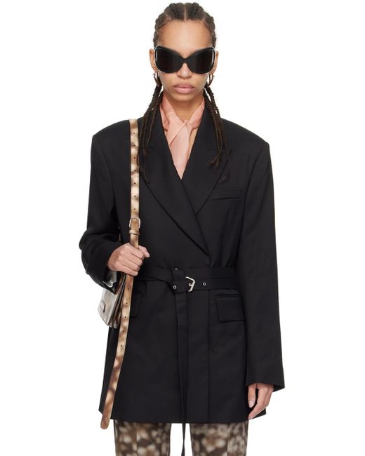 Acne リラックスフィット テーラードジャケット Black