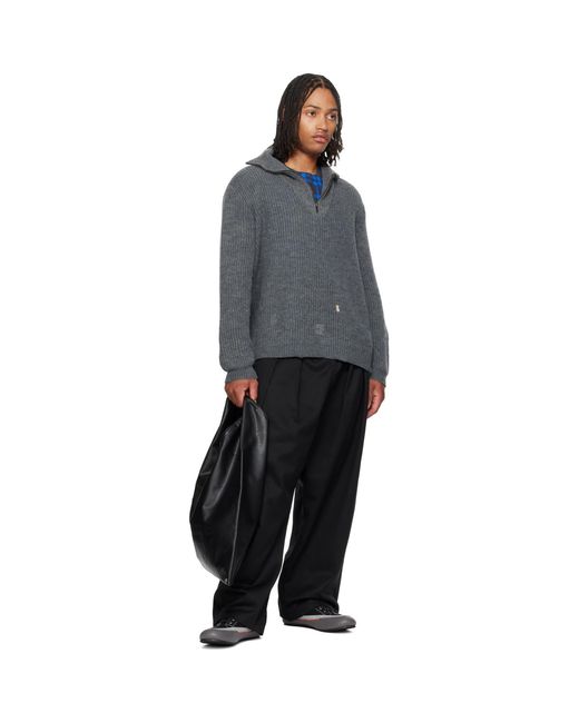 MM6 by Maison Margiela Black Classic Triangle Tote for men