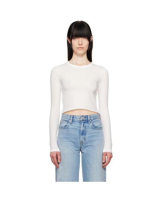 SLVRLAKE Denim Blue Off- Baby Long Sleeve T-Shirt