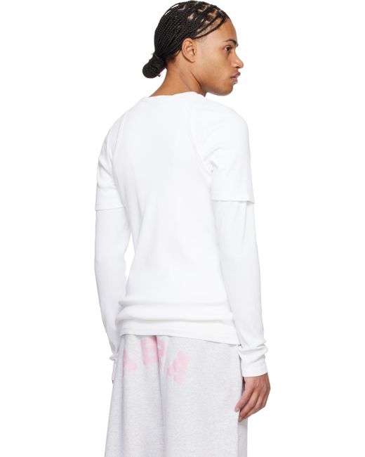 メンズ Abra ホワイト オーバーレイヤー Tシャツ White
