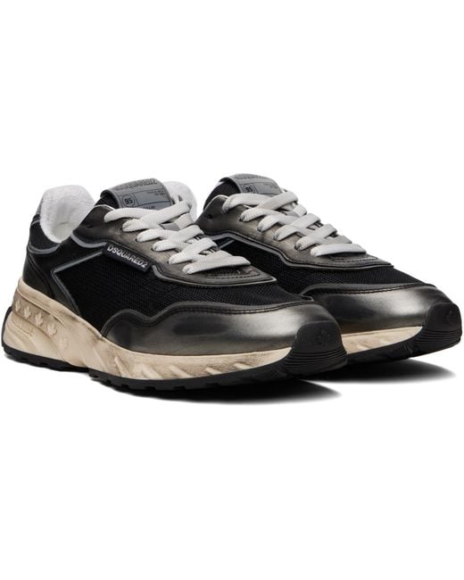 DSquared² Black Sprinter Sneakers for men