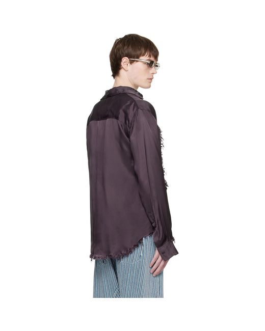 Edward Cuming Black Vortex Lung Shirt for men