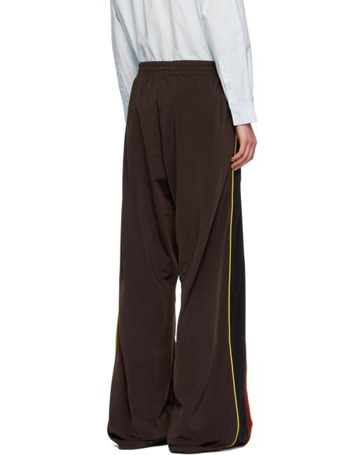 Martine Rose Black Wide Leg Track Pants