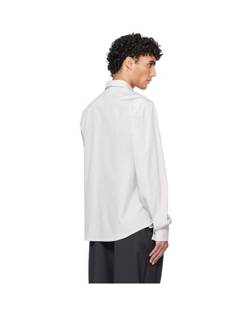 Rier White Popeline Shirt for men